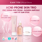 [Official] KAHI Acne Prone Skin Trio - Zinc Derma Blemish Ampoule Airy Fit