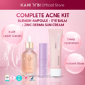 [Official] Kahi Complete Acne Kit - Blemish Ampoule 30ml, Eye Balm, Zinc Derma