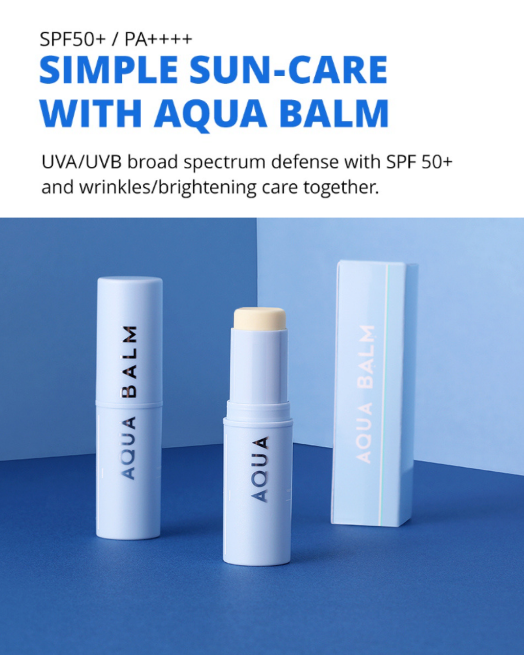 [Official] KAHI Sun Protection Combo Airy Fit Sunstick + UV Aqua Balm SPF50+ PA++++