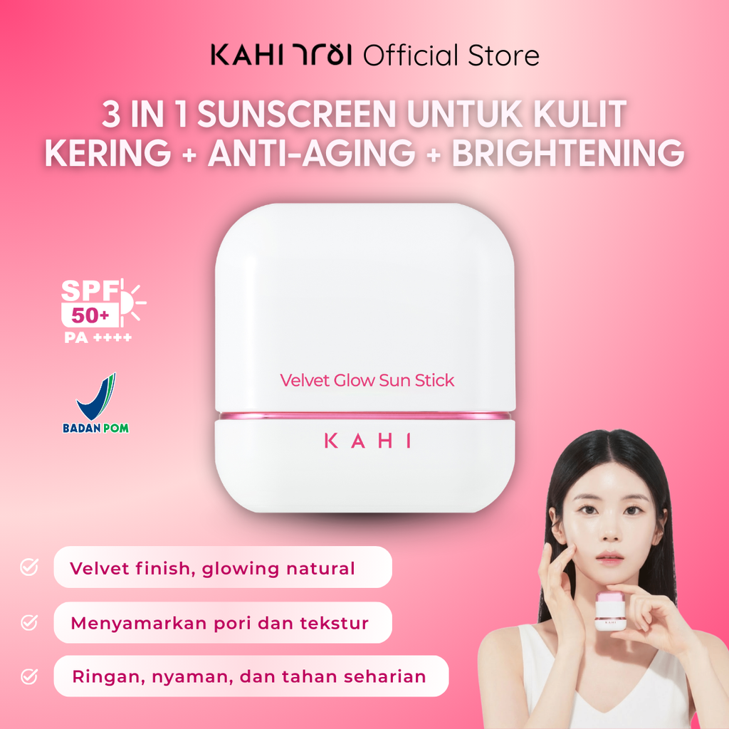 [Official] KAHI Duo Velvet Glow Sunstick SPF50+ PA++++ — Ultimate Hydrating Sun Protection