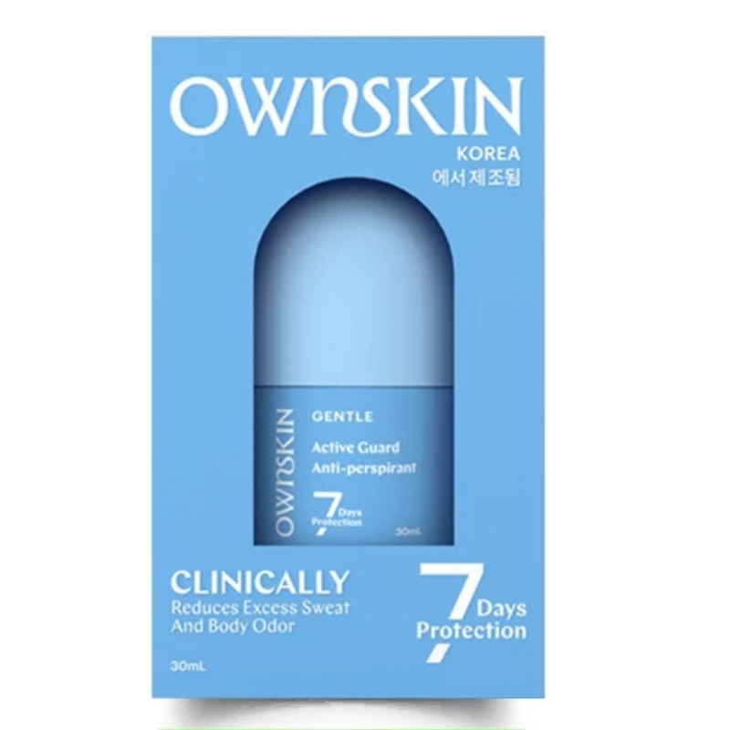 [Official] KAHI x Ownskin | OWNSKIN GENTLE Active Guard Antiperspirant Roll On 30ml - Gift Special