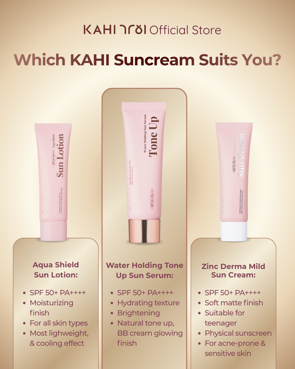 [Official] KAHI Water Holding Tone Up Sun Serum SPF 50+ PA++++ 50ml