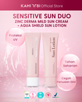 [Official] KAHI Sensitive Sun Duo Zinc Derma Mild Sun Cream + Aqua Shield Sun Lotion
