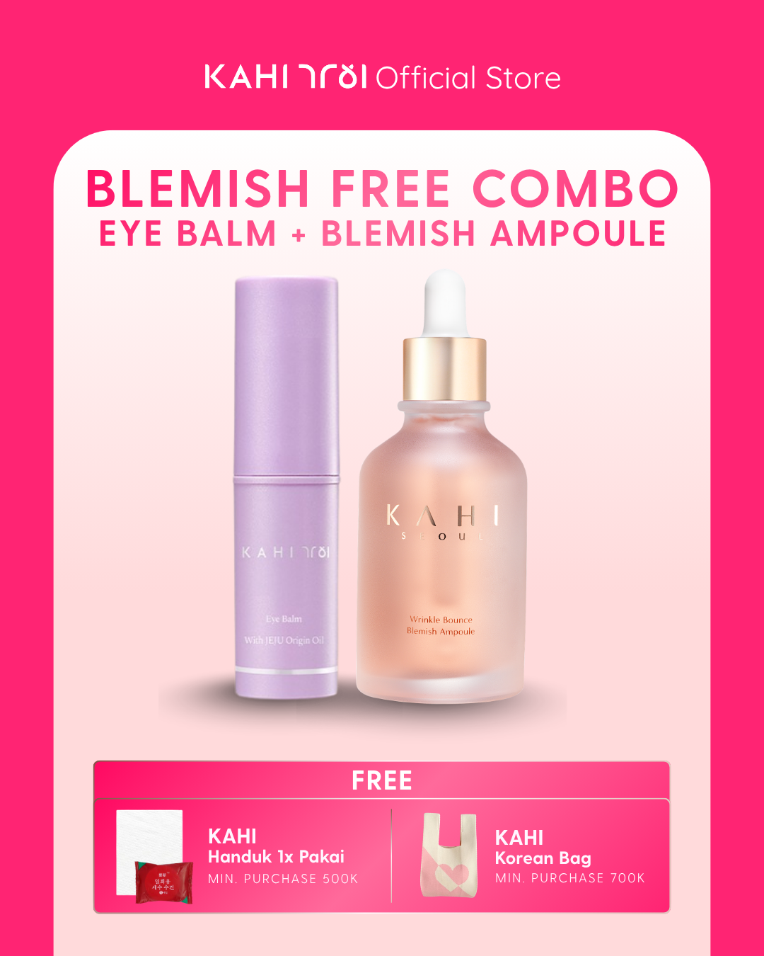 [Official]  KAHI Eye Balm + Blemish Free — Eye Balm + Wrinkle Bounce Blemish Ampoule
