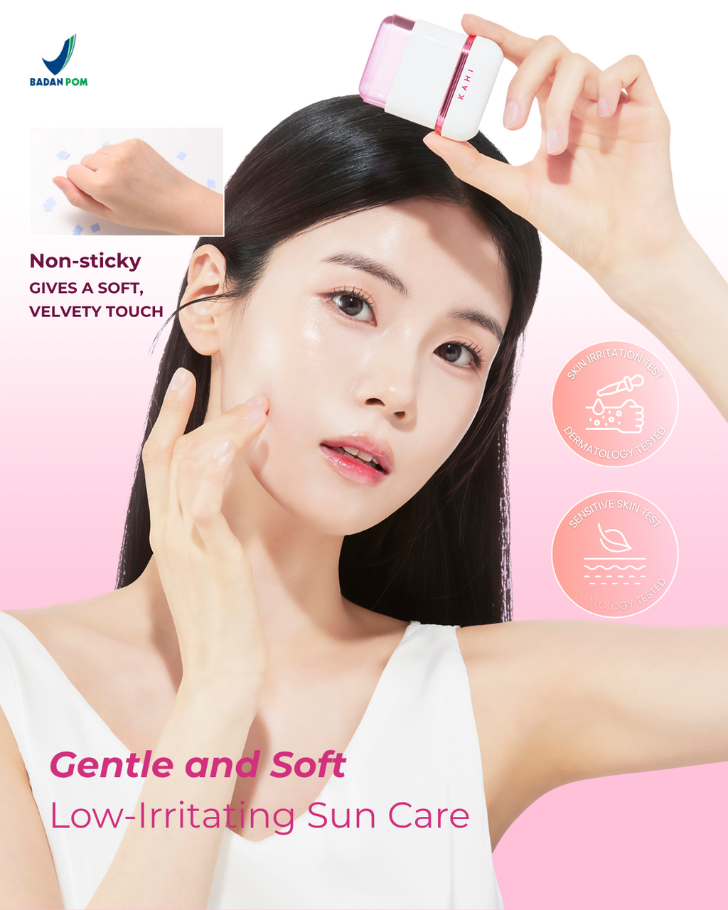 [Official] KAHI Velvet Glow Sunstick SPF50+ PA++++ — Lightweight & Hydrating Sun Protection — 13,5g