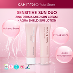 [Official] KAHI Sensitive Sun Duo Zinc Derma Mild Sun Cream + Aqua Shield Sun Lotion