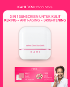 [Official] KAHI Velvet Glow Sunstick SPF50+ PA++++ — Lightweight & Hydrating Sun Protection — 13,5g
