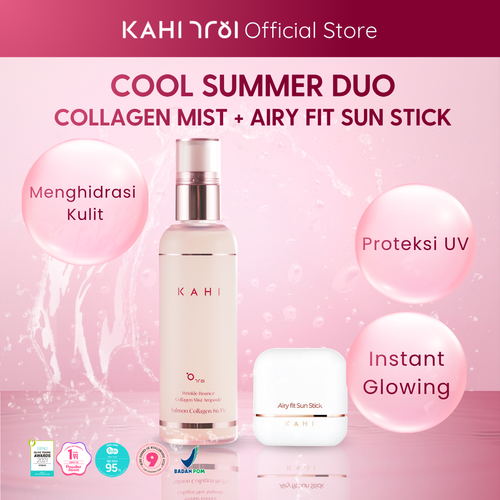[Official]  KAHI Cool Summer Duo — Collagen Mist + Airy Fit Sunstick