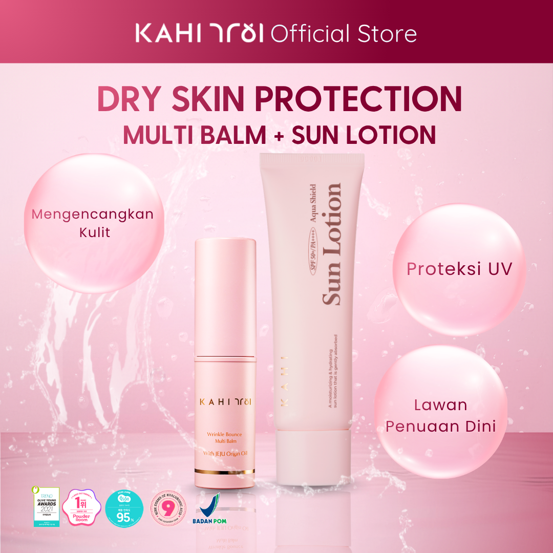 [Official] KAHI Dry Skin Protection Kahi Wrinkle Bounce Multi Balm + Aqua Shield Sun Lotion