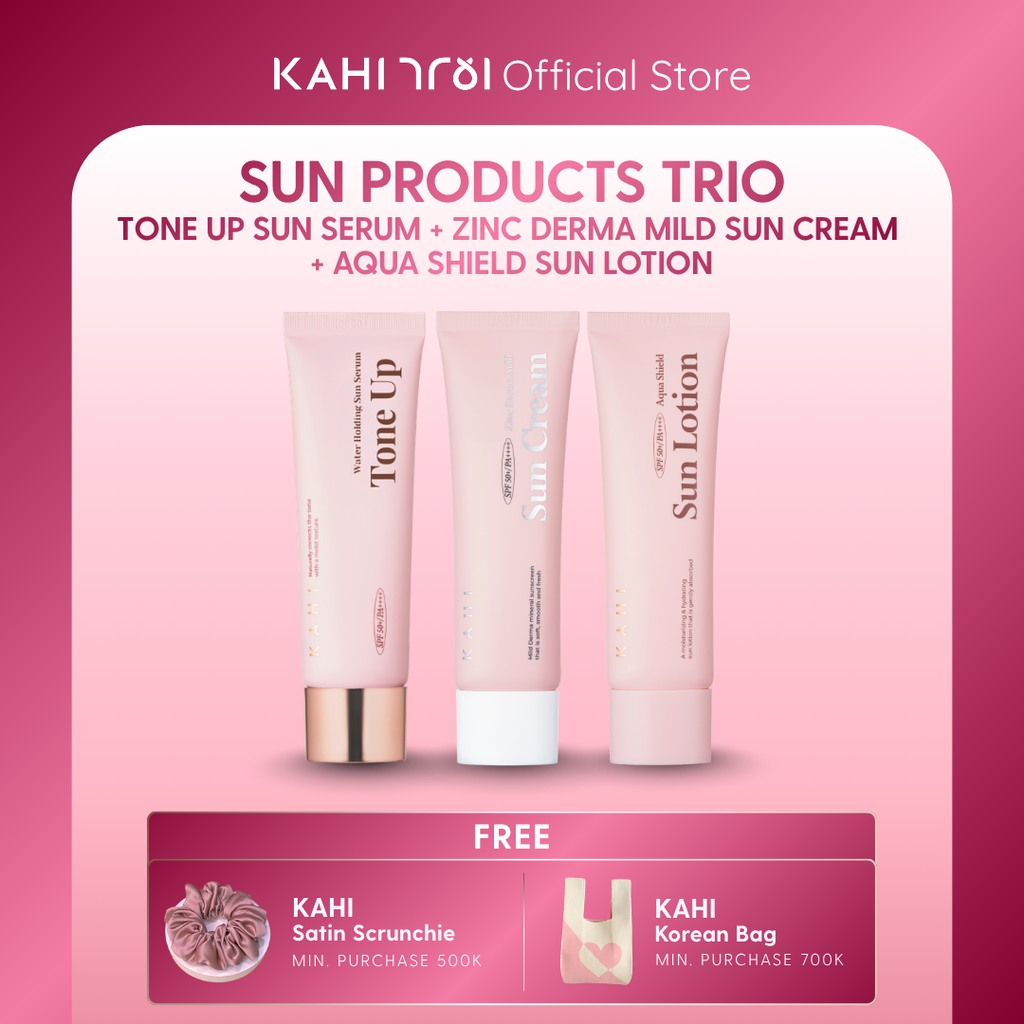 [Official] KAHI Sun Cream Trio - Tone Up + Mild Sun + Aqua Shield Cream