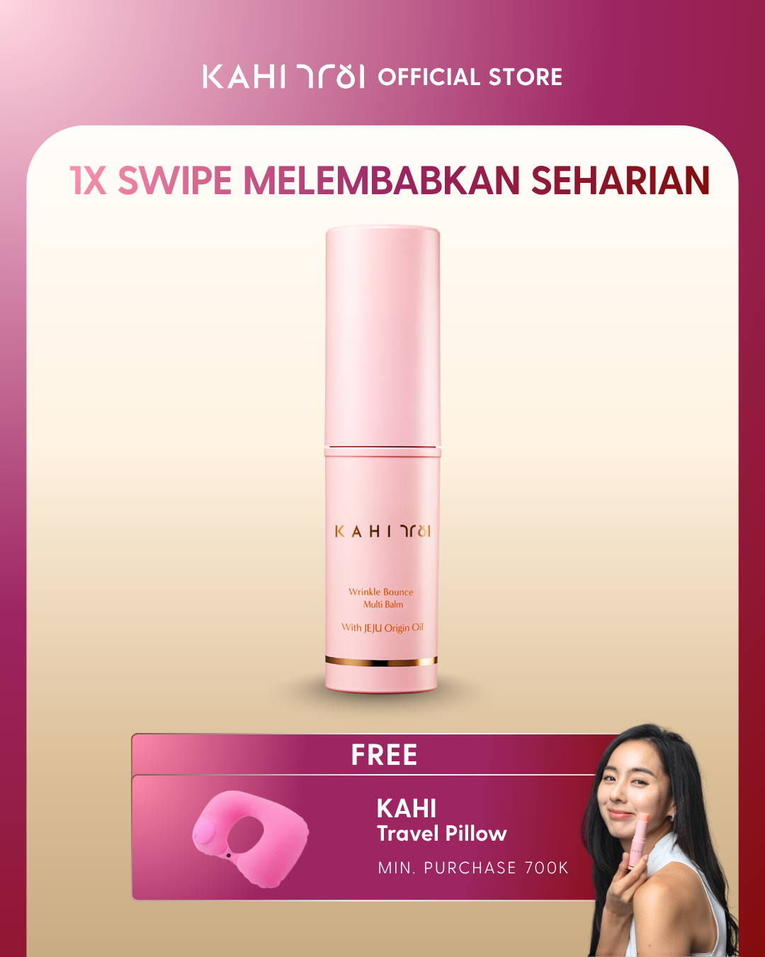 [Official] KAHI Wrinkle Bounce Multi Balm — Viral Korean Anti-Aging Skincare Moisturizing Balm — 9g