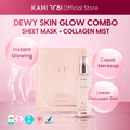 [Official] KAHI Dewy Skin Glow Combo — Wrinkle Bounce Collagen Mist + Waterfull Perfecting Mask