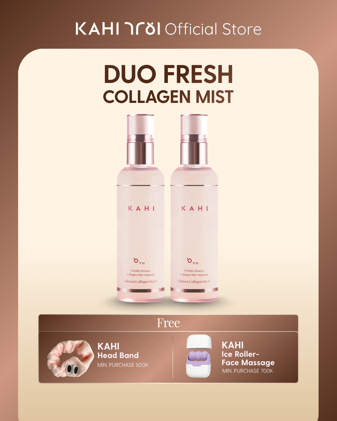 [Official] KAHI Duo Fresh — Wrinkle Bounce Collagen Mist Ampoule 1+1