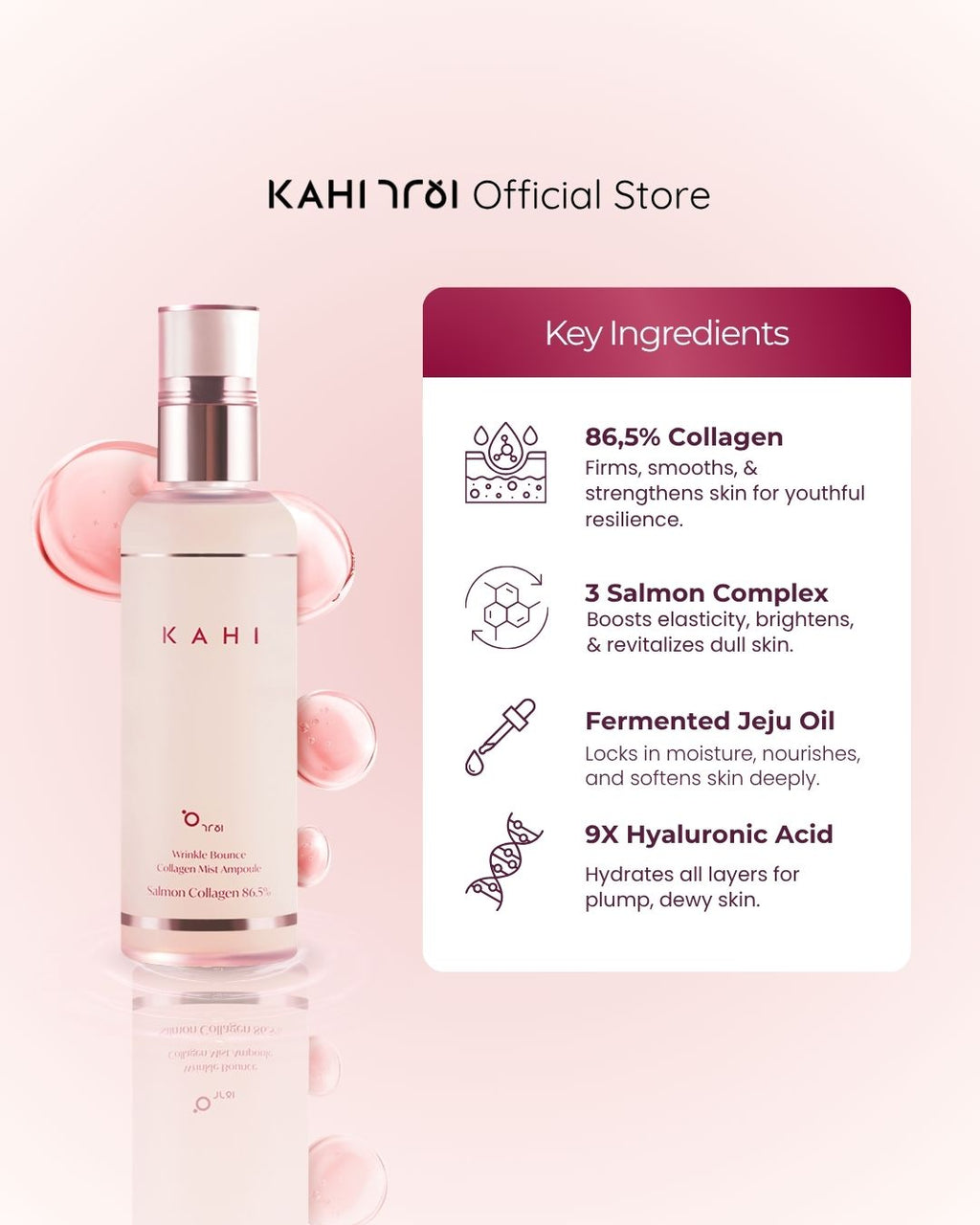 [Official] KAHI HOLIDAY OILY SKIN SET Collagen Mist + Eye Balm + Airy Fit Sunstick + FREE Key Ring