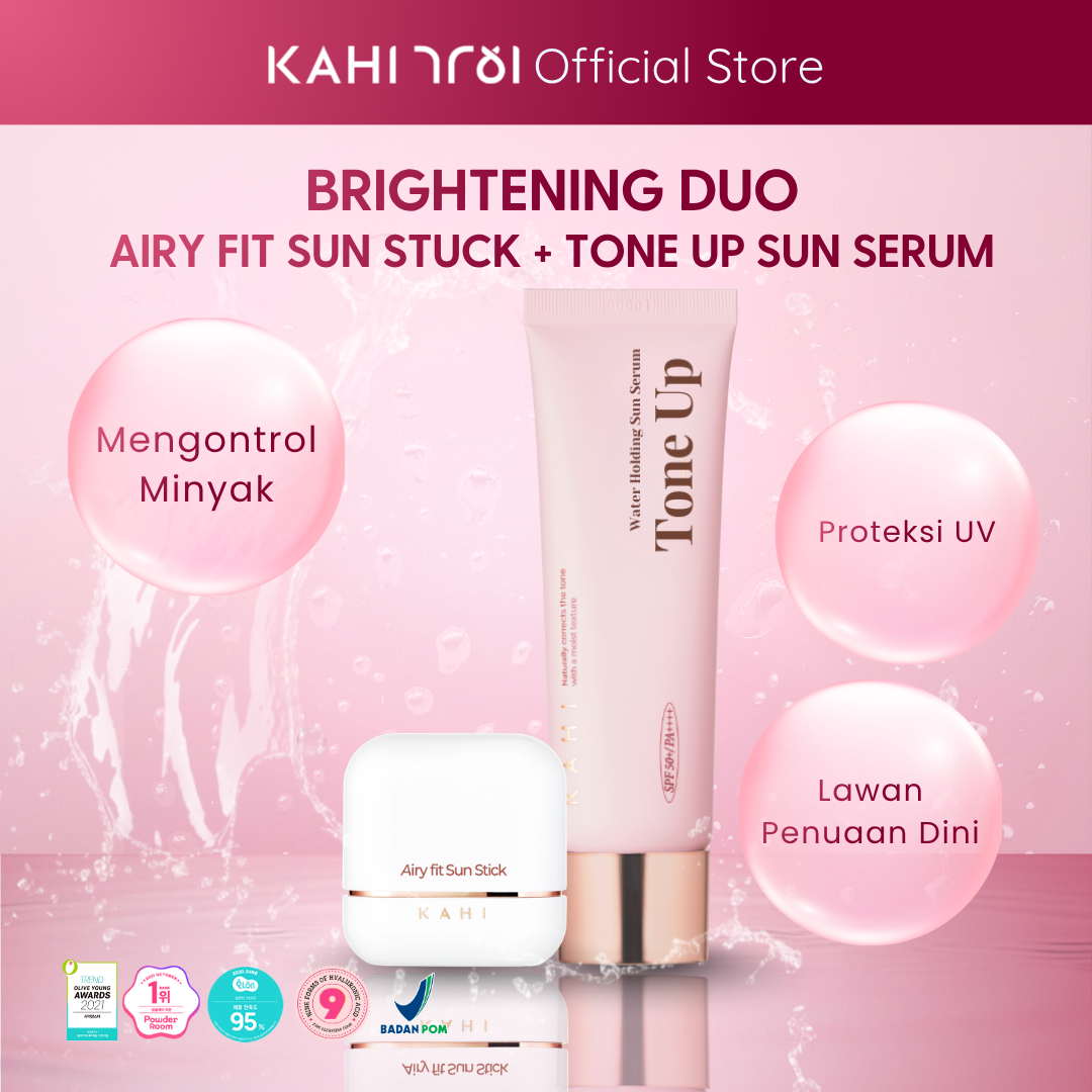 [Official] KAHI Brightening Duo Airy Fit Sunstick SPF50+ & Water Holding Tone Up Sun