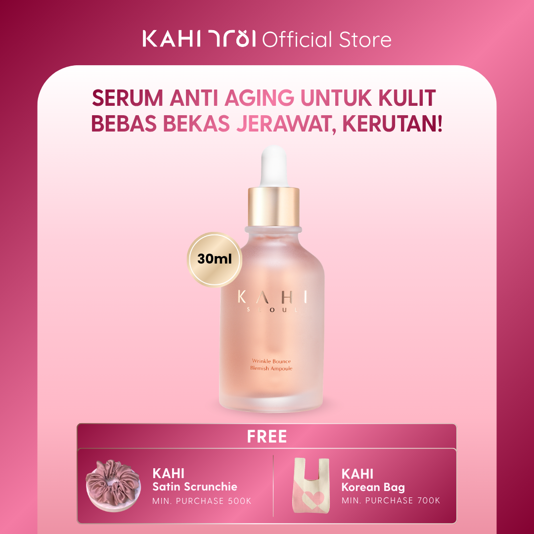 KAHI Wrinkle Bounce Blemish Ampoule 30ml — Skincare Korea Bebas Kerutan & Bekas Jerawat