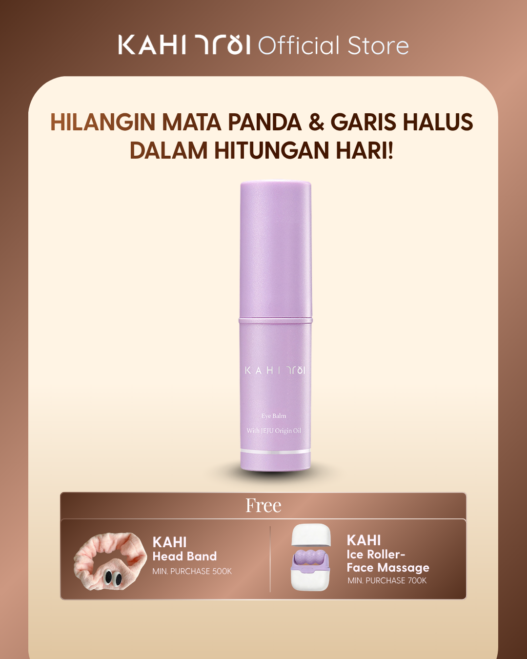 [Official] KAHI Eye Balm — Wrinkle Care & Moisturizing Eye Treatment — Skincare Anti-Aging Korea—9g