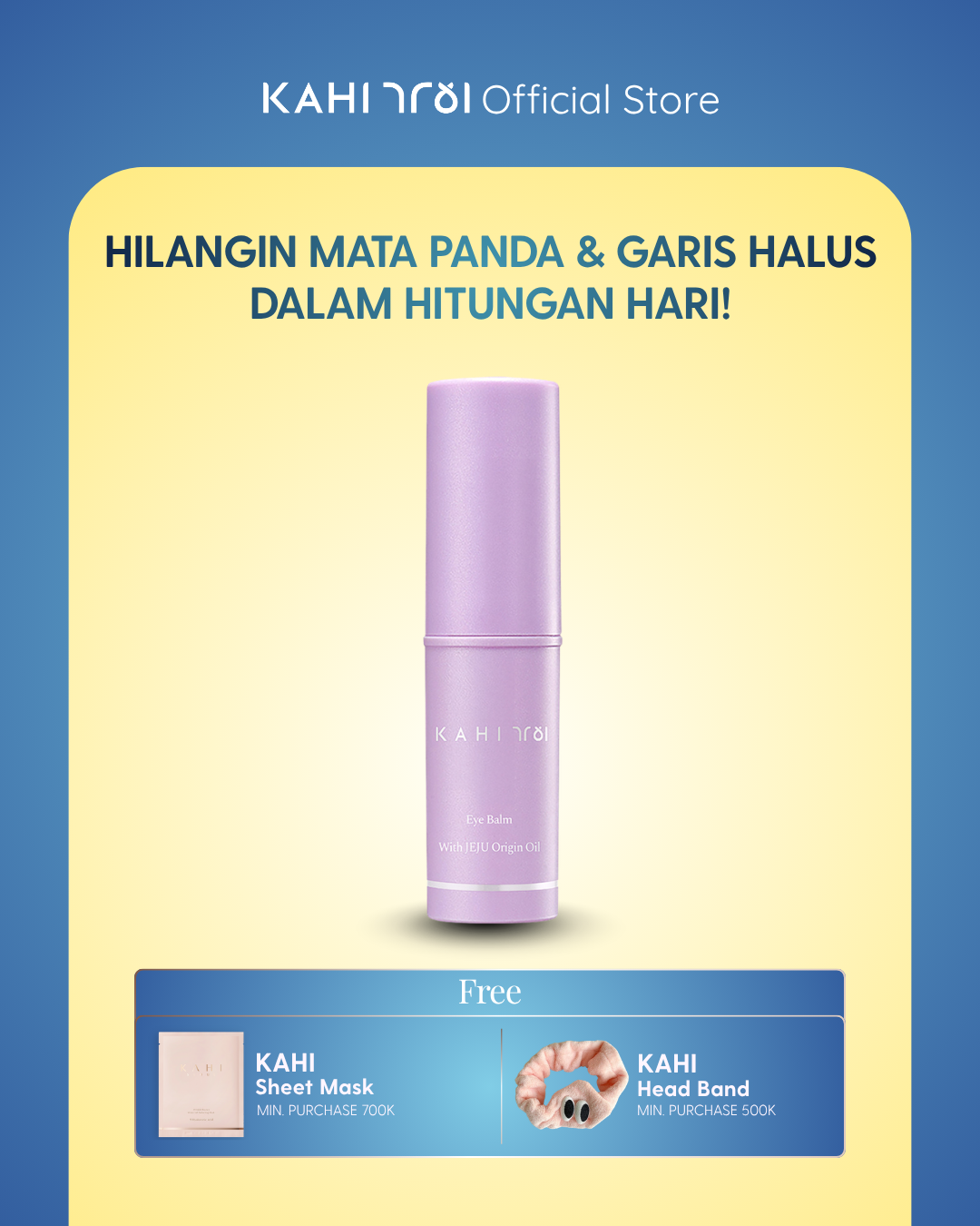 [Official] KAHI Eye Balm — Wrinkle Care & Moisturizing Eye Treatment — Skincare Anti-Aging Korea—9g