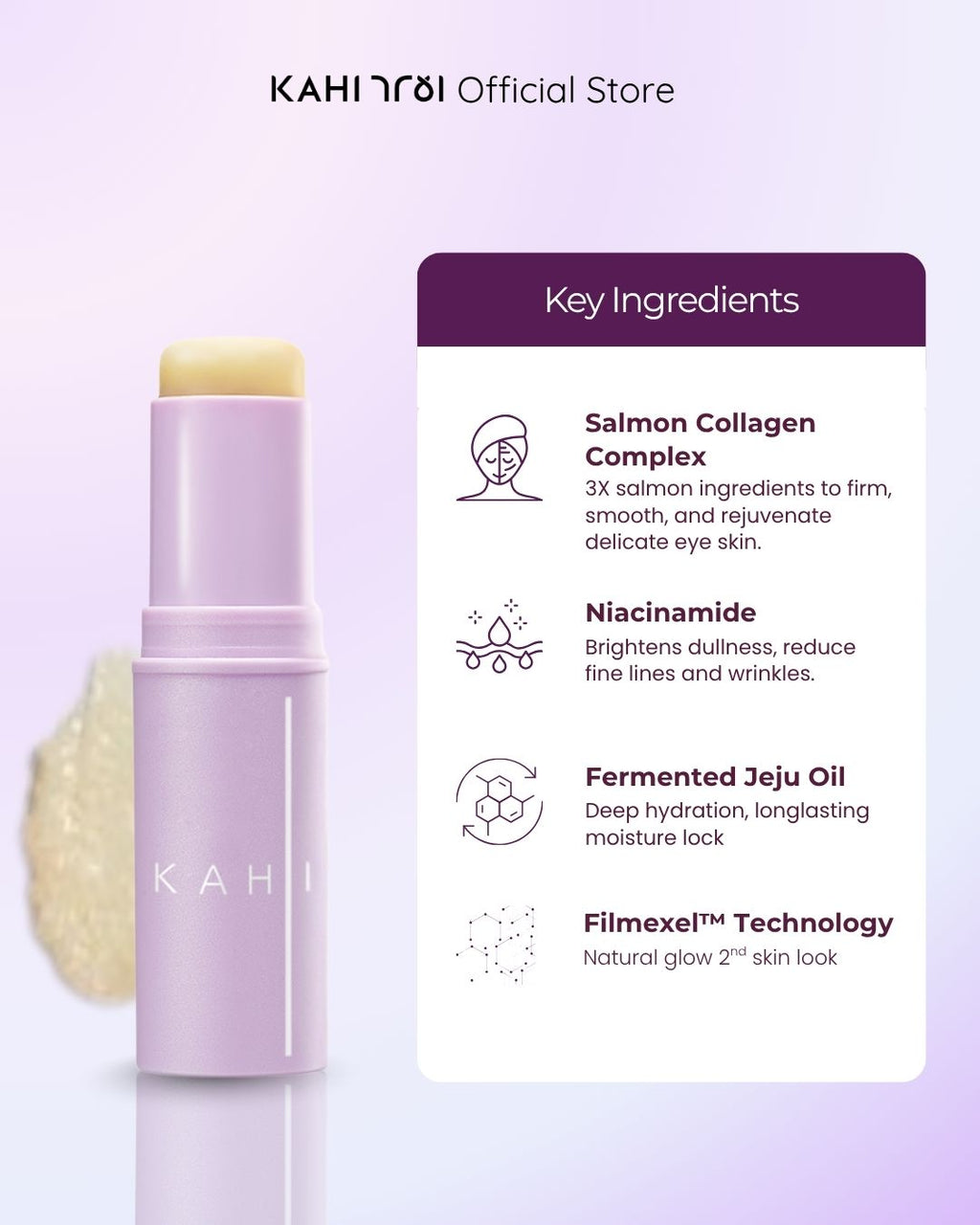 [Official] KAHI Eye Balm — Wrinkle Care & Moisturizing Eye Treatment — Skincare Anti-Aging Korea—9g