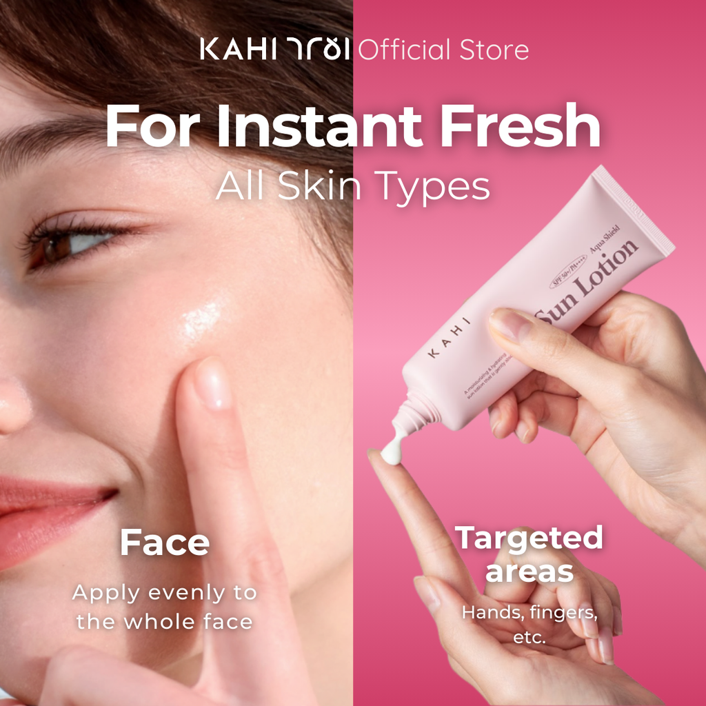 [Official] KAHI Total Sun Defense Trio Tone Up Sun Serum + Aqua Shield Sun Lotion + Velvet Glow