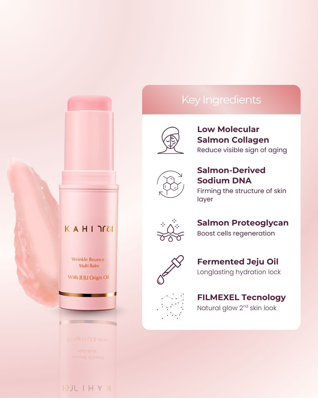 [Official] KAHI Wrinkle Bounce Multi Balm — Viral Korean Anti-Aging Skincare Moisturizing Balm — 9g