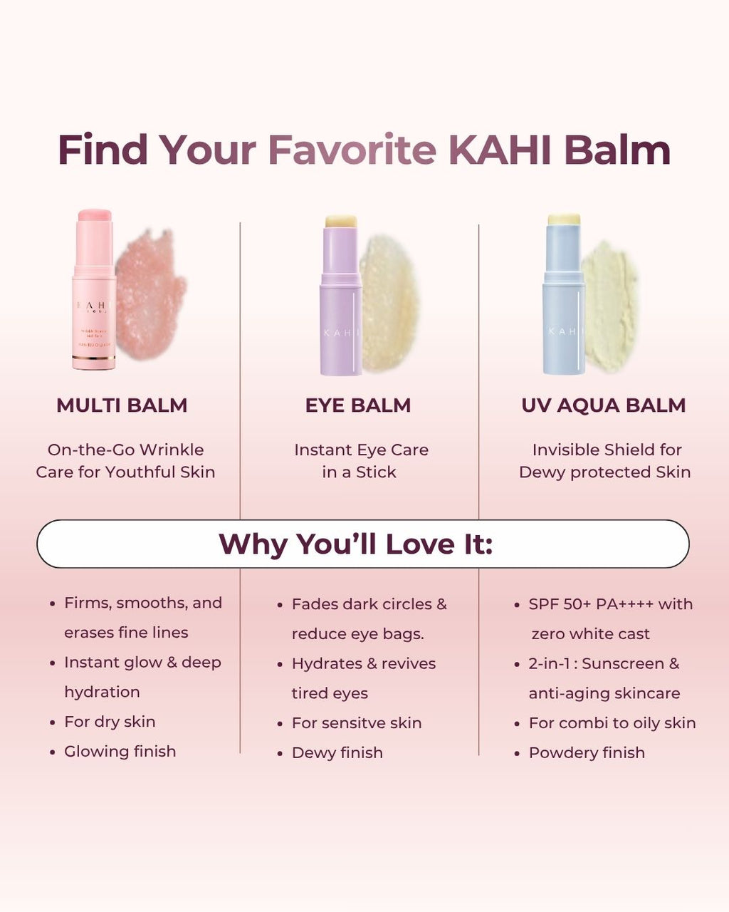 [Official] KAHI Wrinkle Bounce Multi Balm — Viral Korean Anti-Aging Skincare Moisturizing Balm — 9g