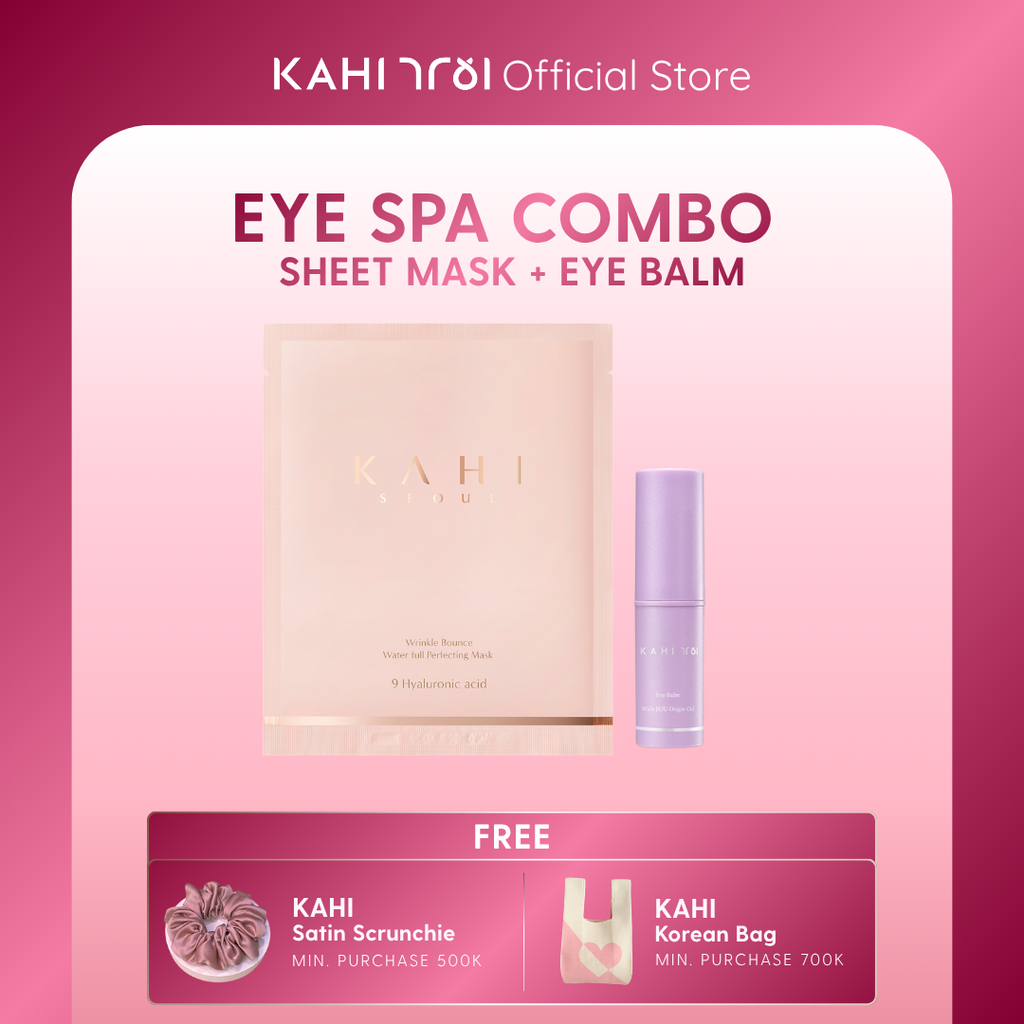 [Official] KAHI Eye Spa Combo — Eye Balm + Wrinkle Bounce Waterfull Perfecting Mask
