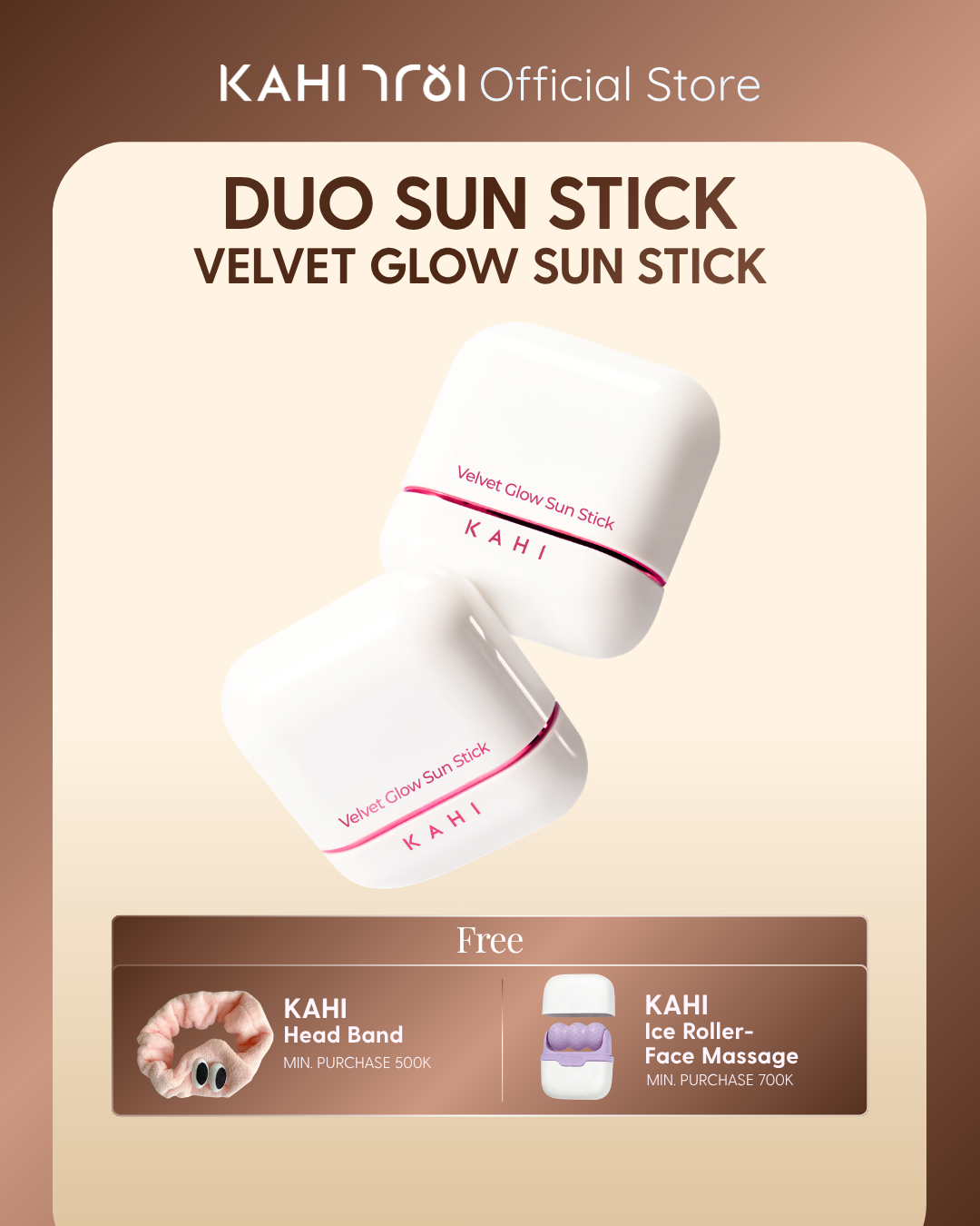 [Official]  KAHI Duo Airy Fit Sunstick SPF50+ PA++++ — Ultimate Lightweight Sun Protection