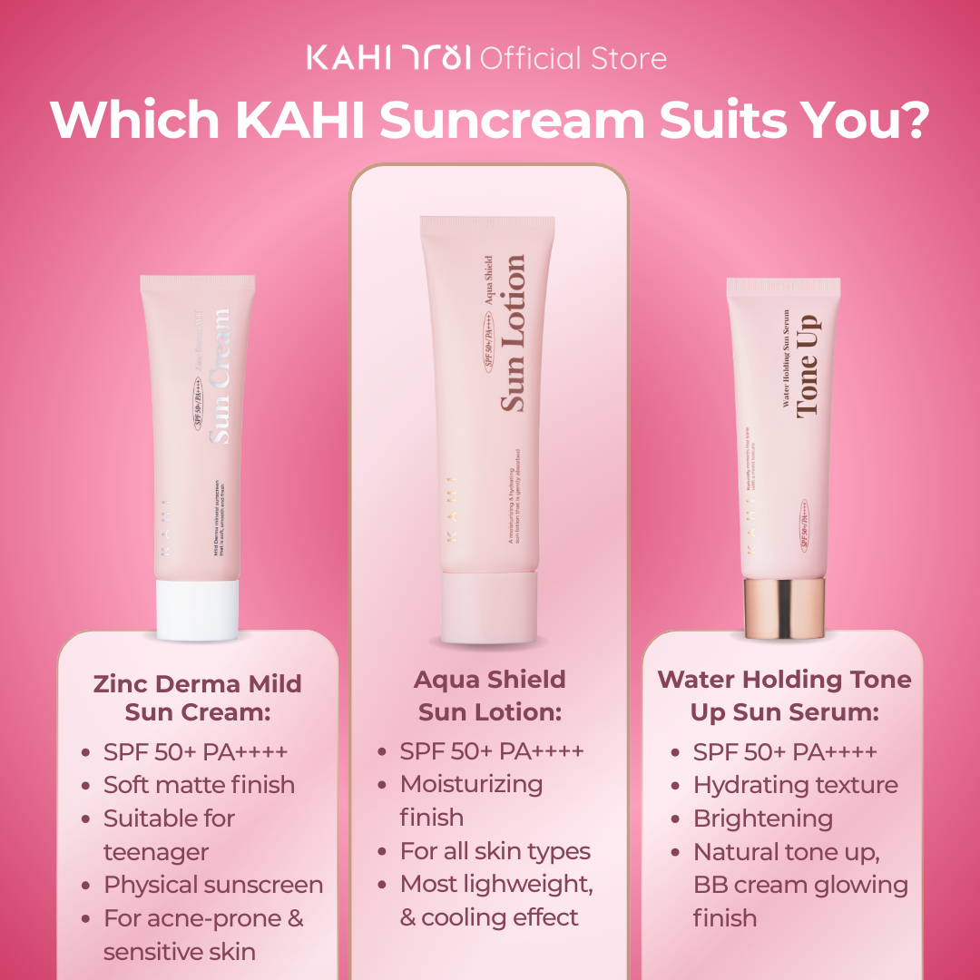 [Official] KAHI Sensitive Sun Duo Zinc Derma Mild Sun Cream + Aqua Shield Sun Lotion