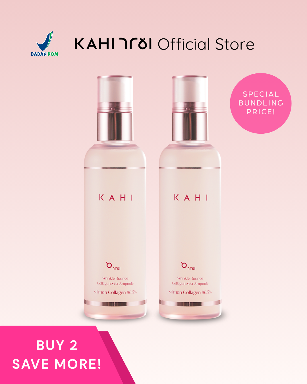 [Official] KAHI Duo Fresh — Wrinkle Bounce Collagen Mist Ampoule 1+1