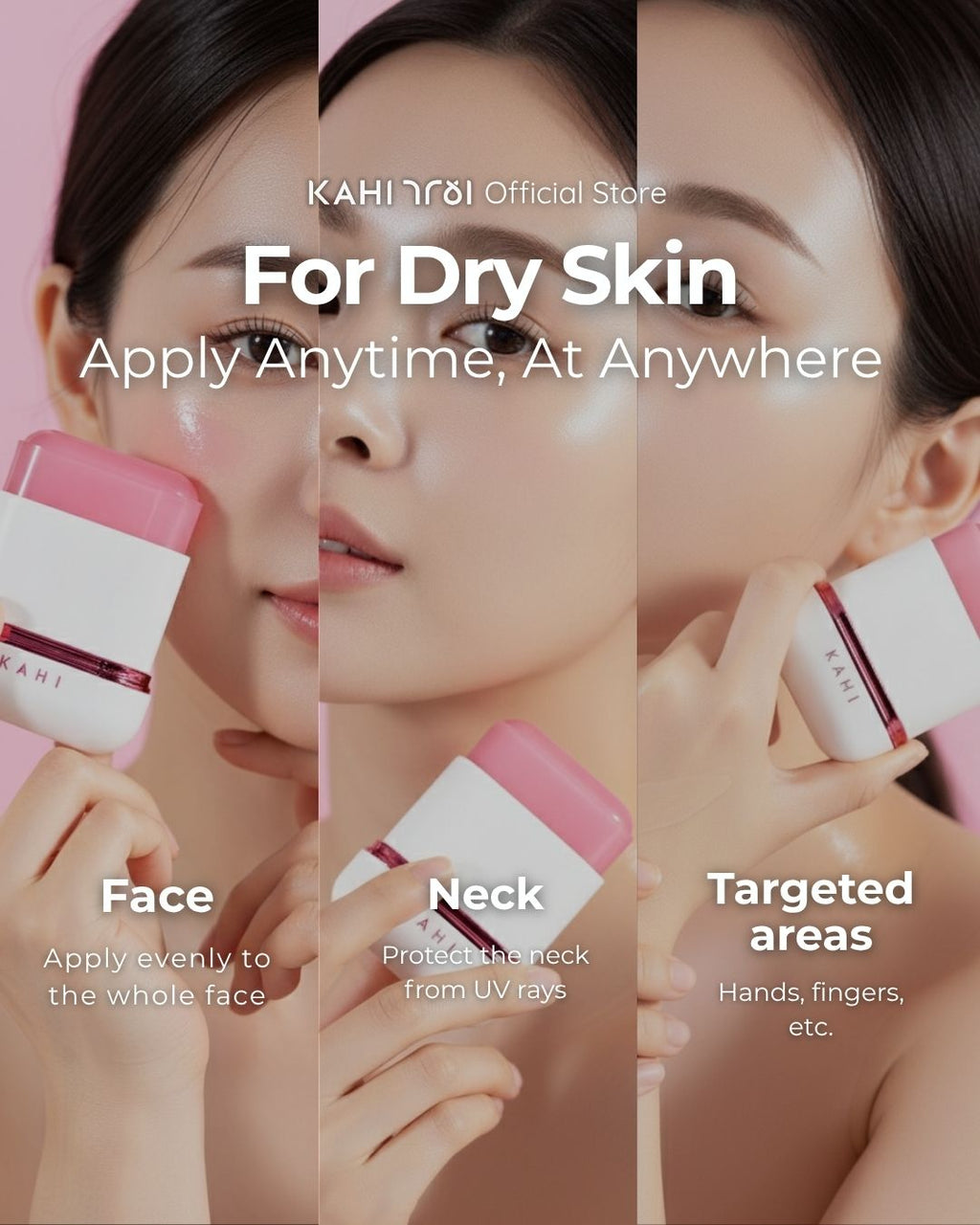 [Official] KAHI Velvet Glow Sunstick SPF50+ PA++++ — Lightweight & Hydrating Sun Protection — 13,5g