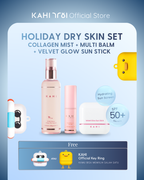 [Official] KAHI HOLIDAY DRY SKIN SET Collagen Mist + Multi Balm + Velvet Glow + FREE Key Ring