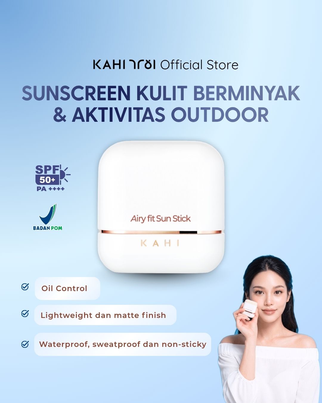 [Official]  KAHI Glowing Lawan Kerutan Kit — Korean Moisturizer, Mist & Sunscreen for Anti Aging