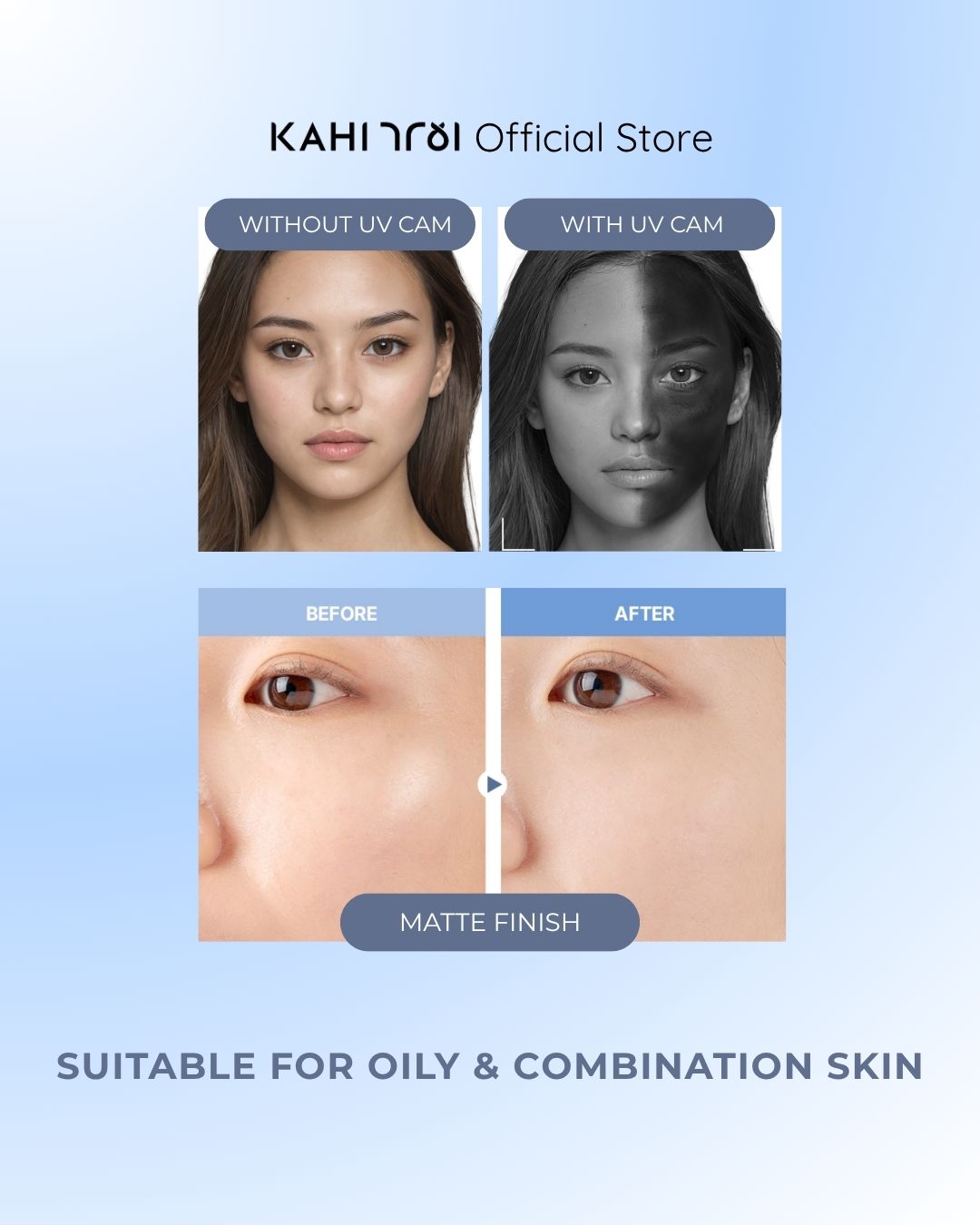 [Official]  KAHI Airy Fit Sunstick SPF50+ PA++++ — Lightweight & Hydrating Sun Protection — 14g