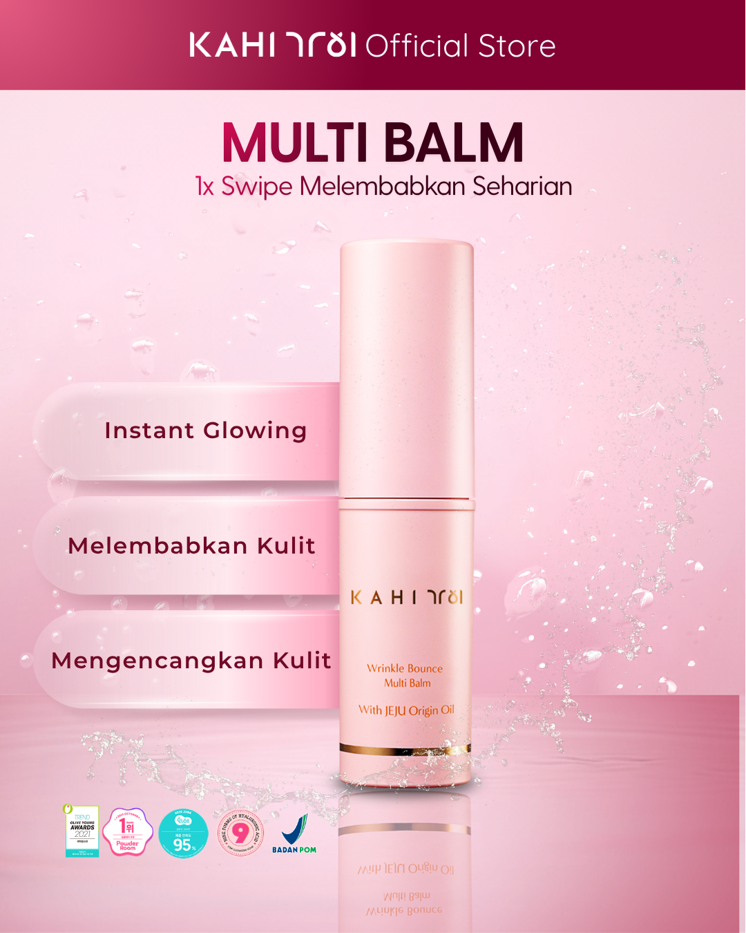[Official] KAHI Wrinkle Bounce Multi Balm — Viral Korean Anti-Aging Skincare Moisturizing Balm — 9g