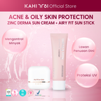 [Official] KAHI Acne & Oily Skin Protection (KAHI Airy Fit Sunstick SPF50+ & Zinc Derma Mild Sun Cream