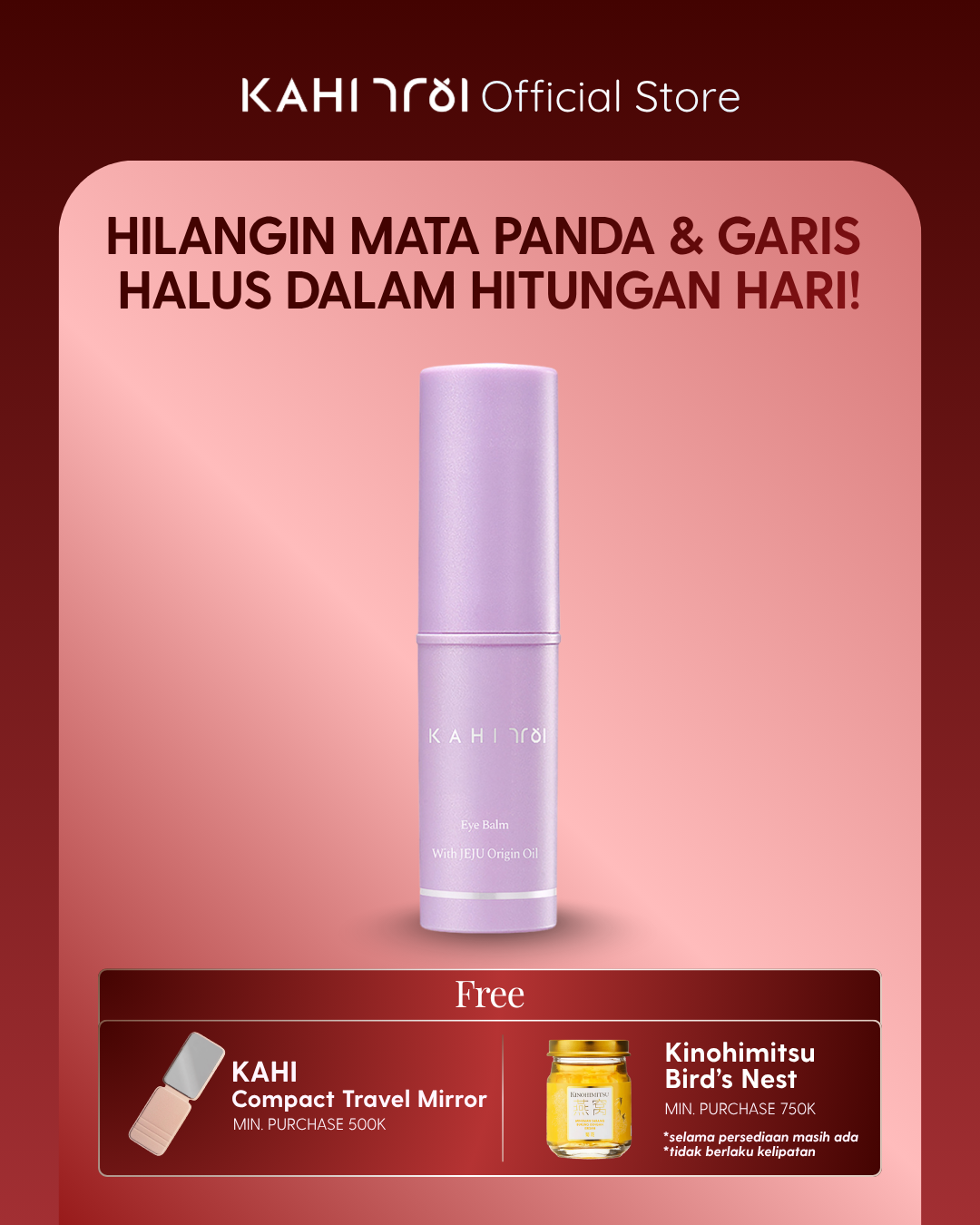 [Official] KAHI Eye Balm — Wrinkle Care & Moisturizing Eye Treatment — Skincare Anti-Aging Korea—9g