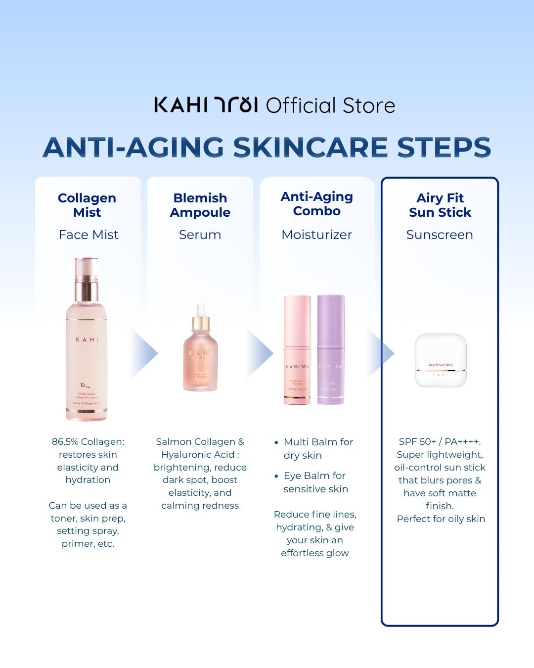 [Official]  KAHI Cool Summer Duo — Collagen Mist + Airy Fit Sunstick