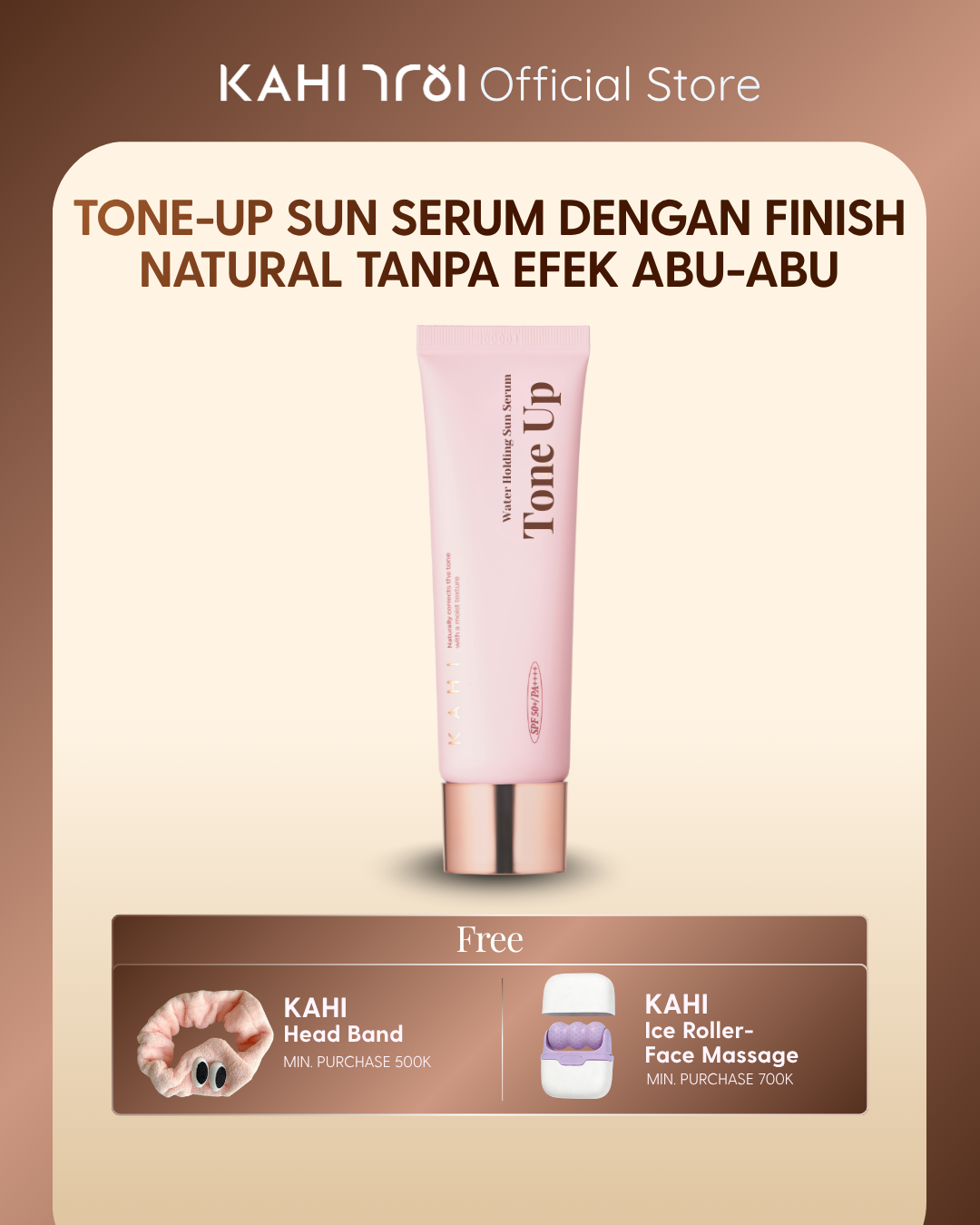 [Official] KAHI Water Holding Tone Up Sun Serum SPF 50+ PA++++ 50ml
