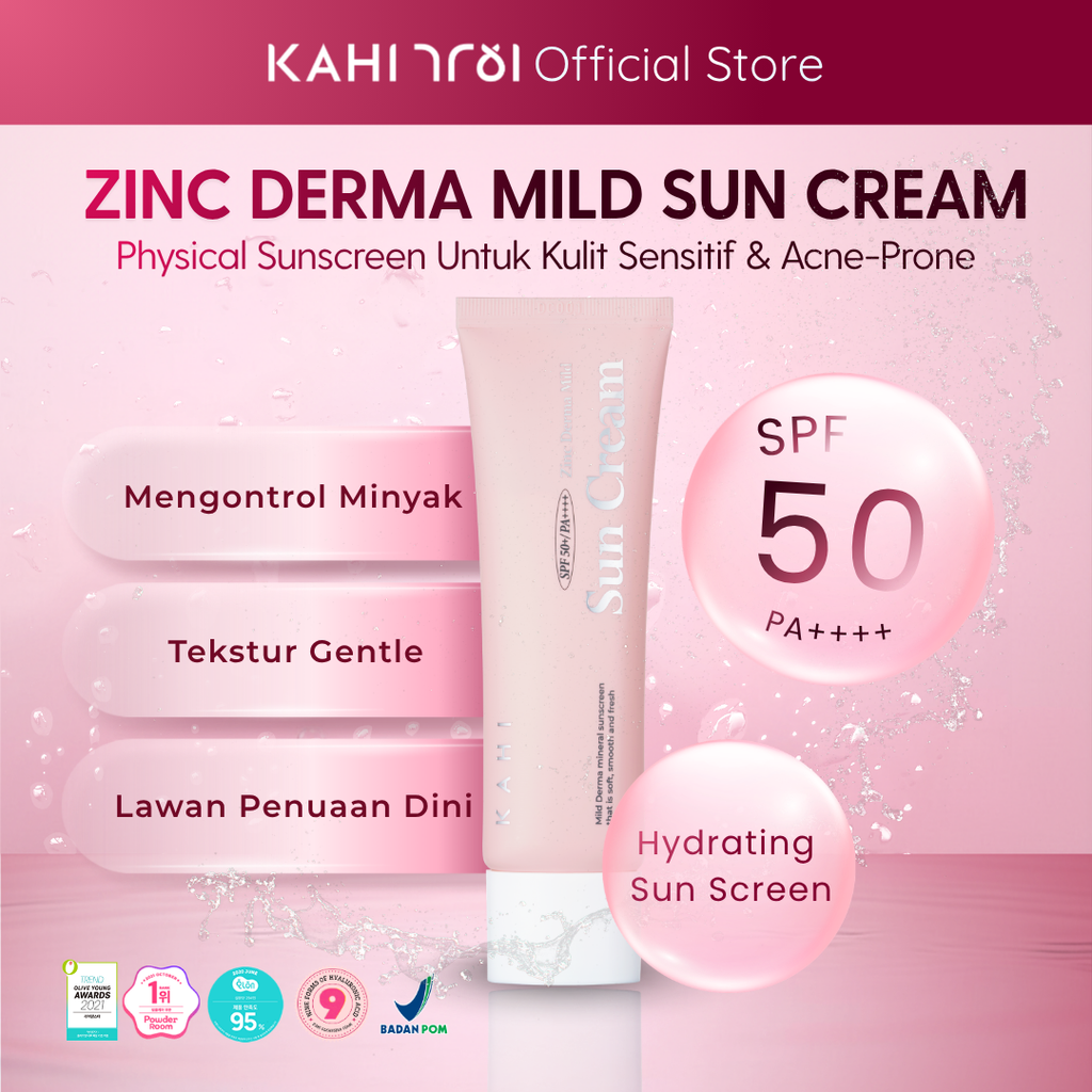 [Official] KAHI Zinc Derma Mild Sun Cream SPF 50+++ 50ml