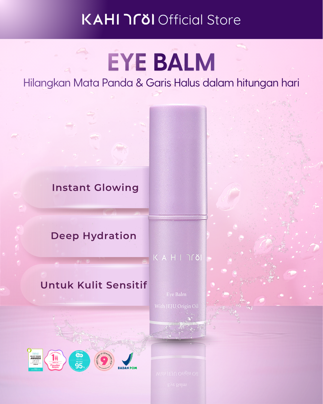 [Official] KAHI Eye Balm — Wrinkle Care & Moisturizing Eye Treatment — Skincare Anti-Aging Korea—9g