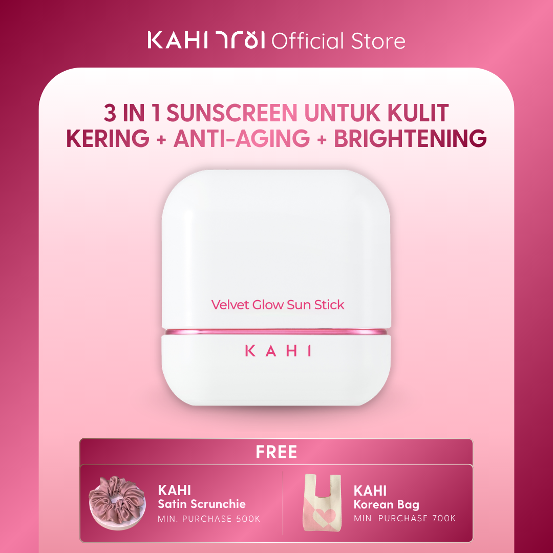 [Official] KAHI Velvet Glow Sunstick SPF50+ PA++++ — Lightweight & Hydrating Sun Protection — 13,5g