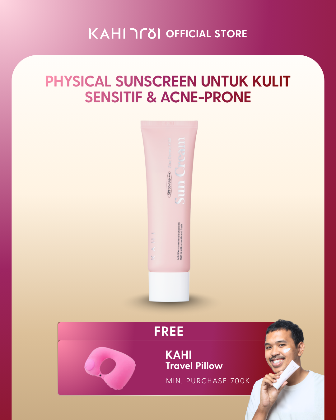 [Official] KAHI Zinc Derma Mild Sun Cream SPF 50+++ 50ml