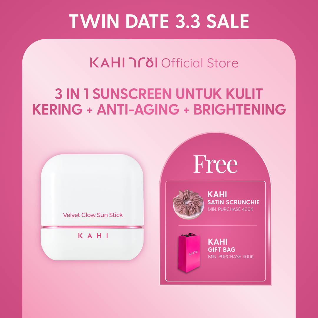[Official] KAHI Velvet Glow Sunstick SPF50+ PA++++ — Lightweight & Hydrating Sun Protection — 13,5g