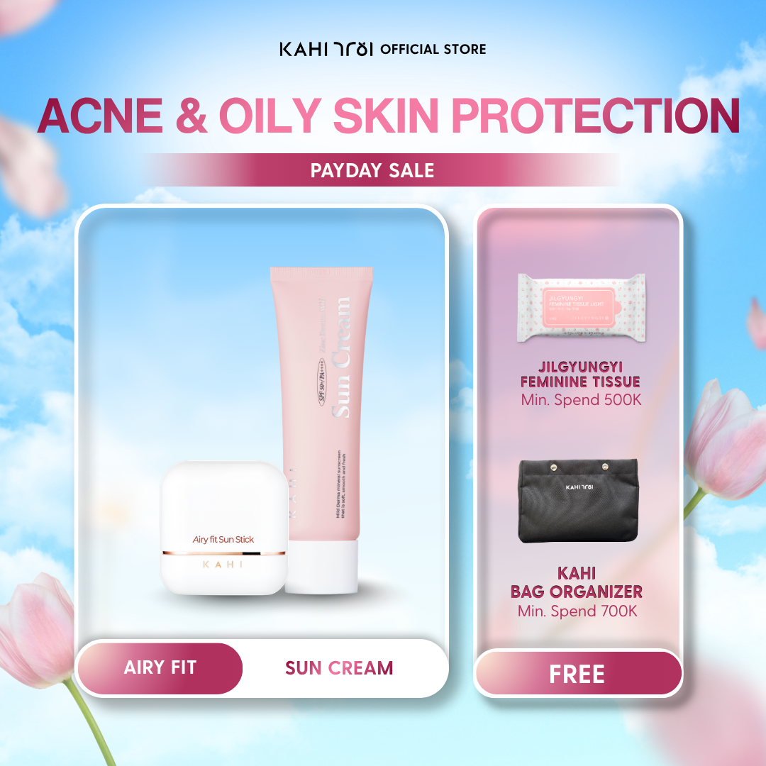 [Official] KAHI Acne & Oily Skin Protection (KAHI Airy Fit Sunstick SPF50+ & Zinc Derma Mild Sun Cream