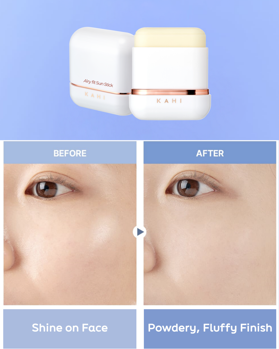 KAHI Airy Fit Sunstick SPF50+ PA++++ — Lightweight & Hydrating Sun Protection — 14g