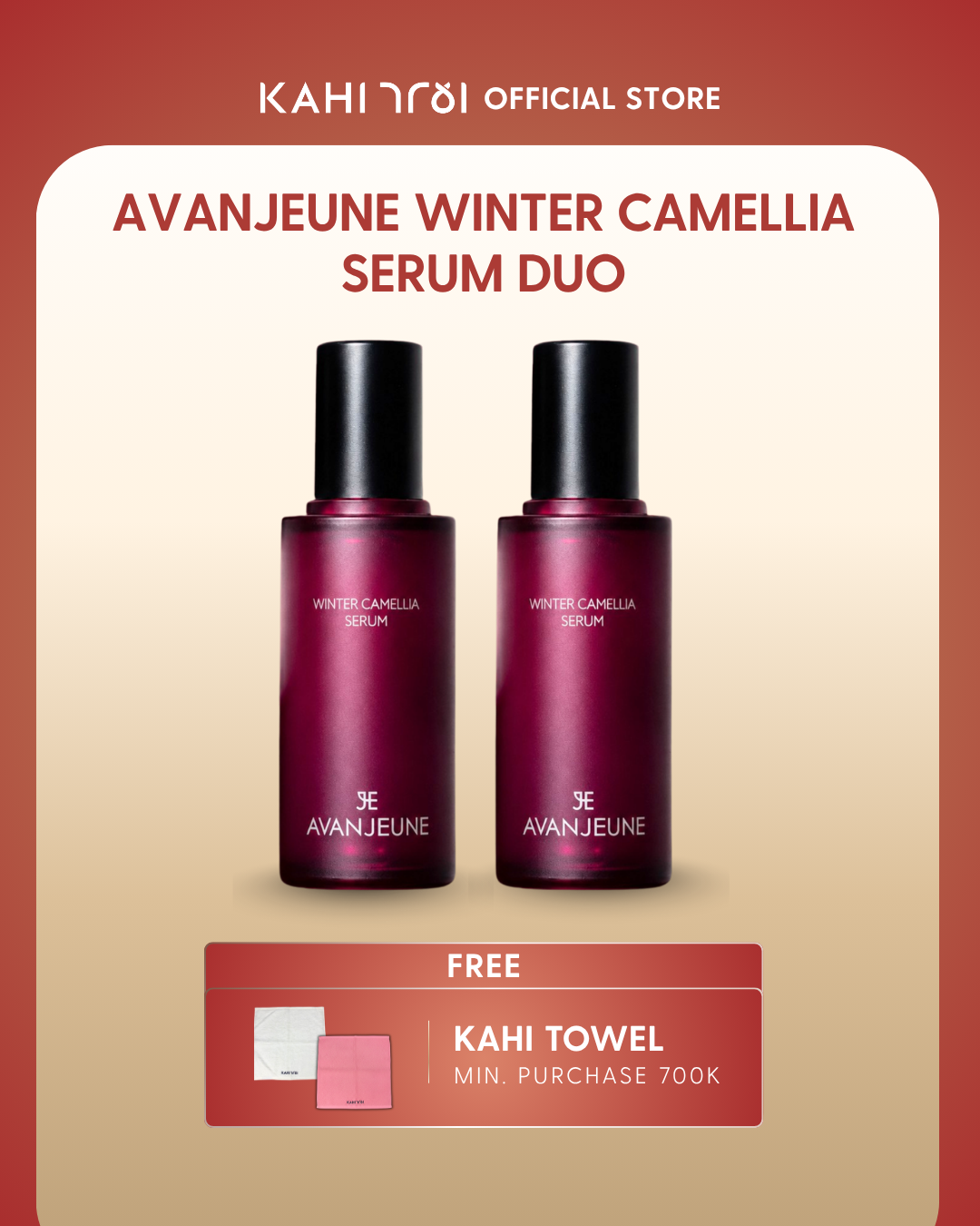 [Official] AVANJEUNE Winter Camellia Serum Duo - Anti Aging Serum Kerutan by KAHI