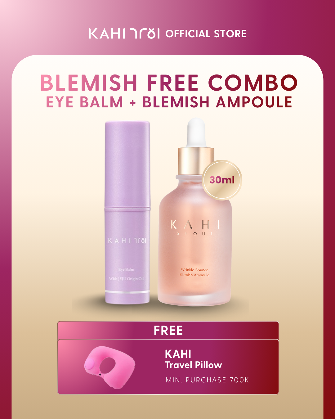 [Official]  KAHI Eye Balm + Blemish Free — Eye Balm + Wrinkle Bounce Blemish Ampoule