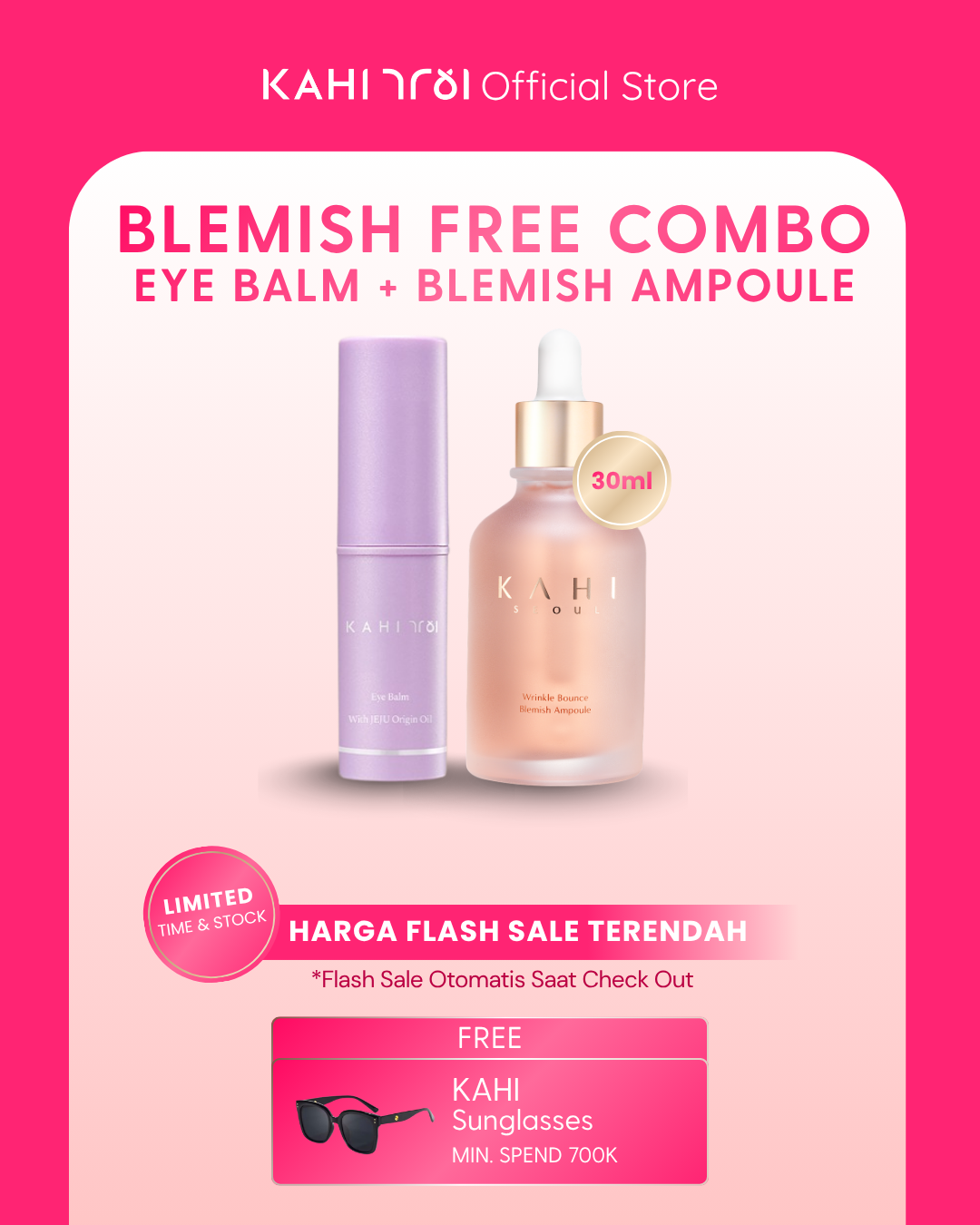 [Official]  KAHI Eye Balm + Blemish Free — Eye Balm + Wrinkle Bounce Blemish Ampoule