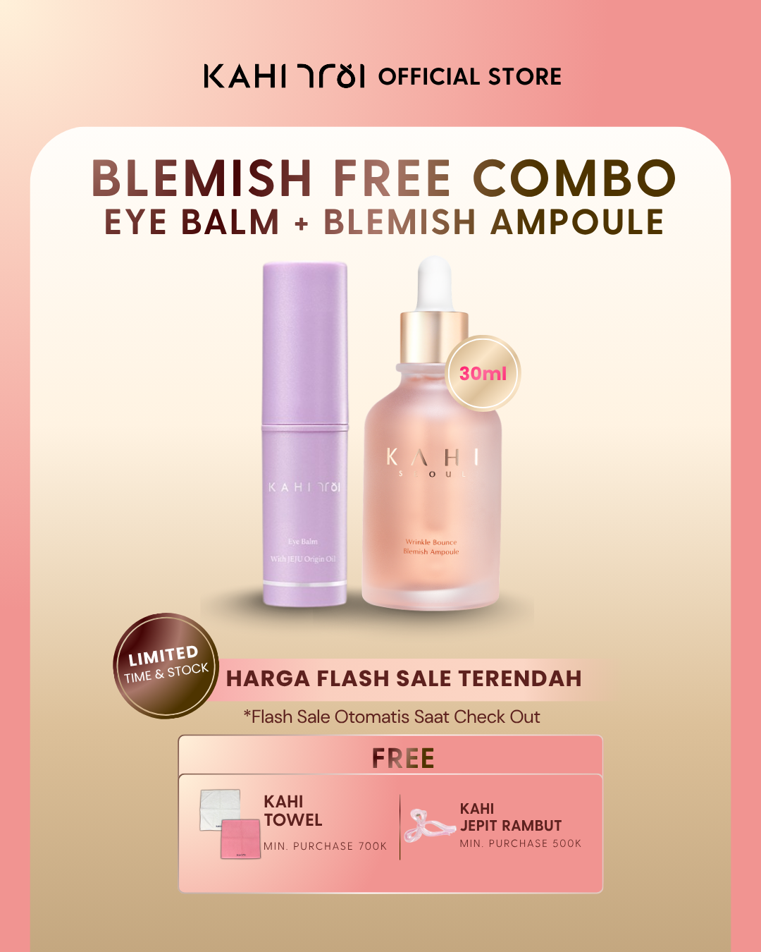 [Official]  KAHI Eye Balm + Blemish Free — Eye Balm + Wrinkle Bounce Blemish Ampoule